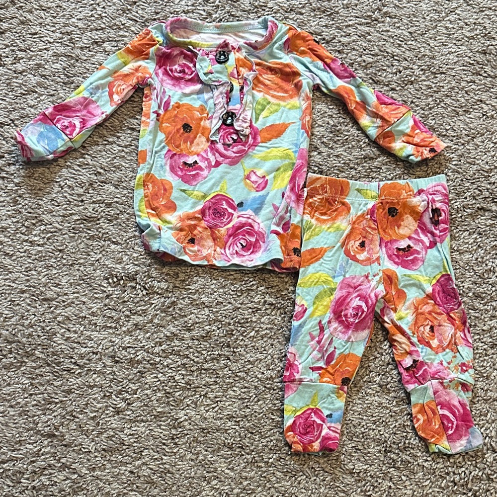 3m Gigi & Max Floral 2-Piece Pajamas